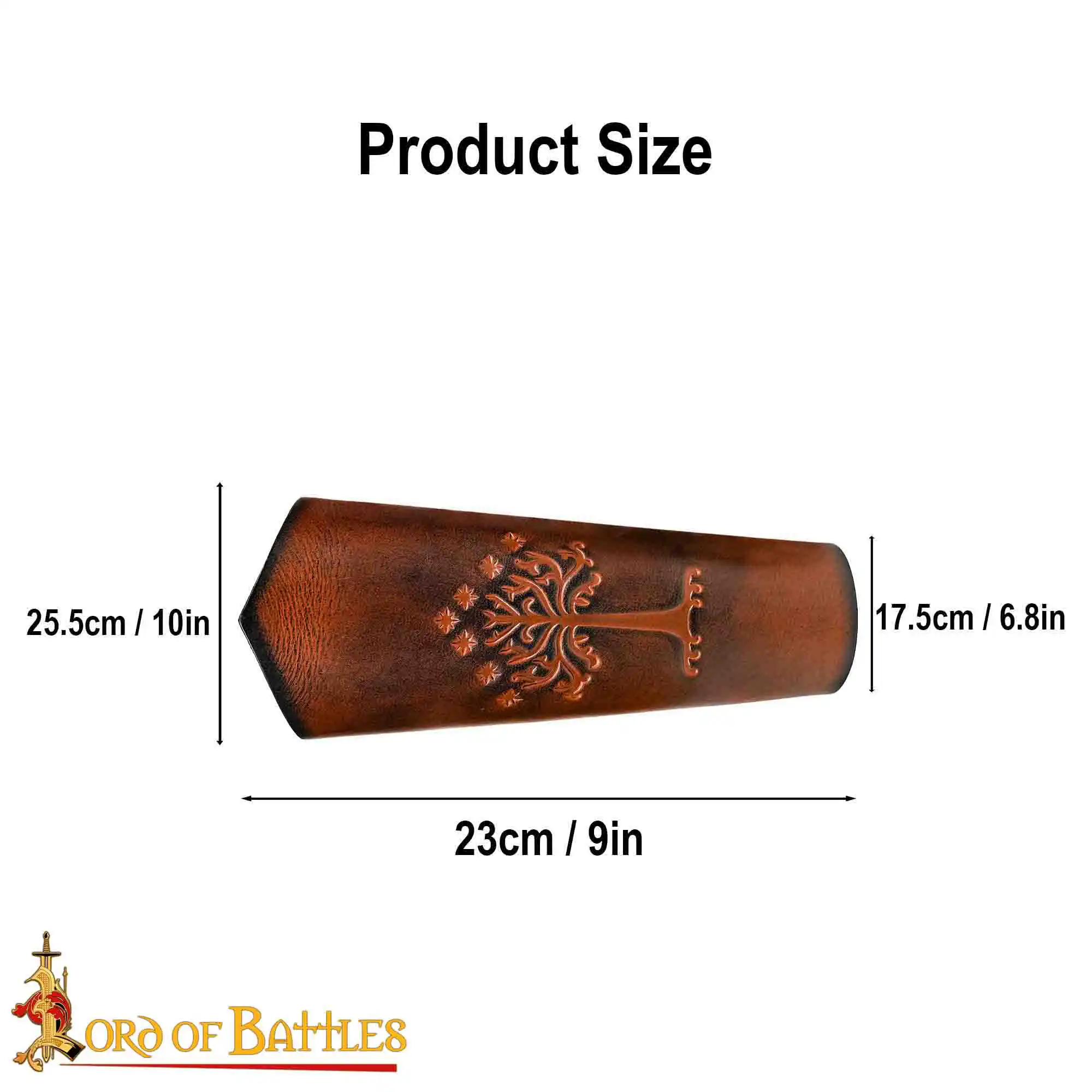 Genuine Leather Large Bracers for the Men of Middle Earth Genuine Leather Large Bracers for the Men of Middle Earth - Image 3