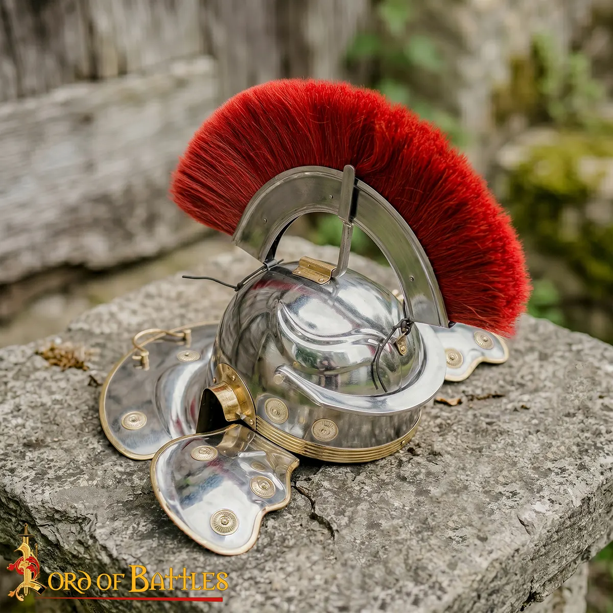 Roman Legionary Steel Helmet with Red Plume – 18 Gauge Handcrafted Mild Steel | Historical Armor Roman Legionary Steel Helmet with Red Plume – 18 Gauge Handcrafted Mild Steel | Historical Armor - Image 6