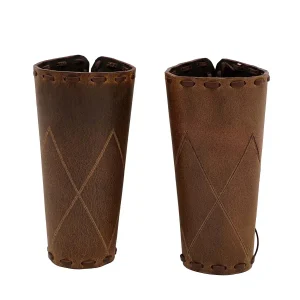 Woodsman Leather Bracers