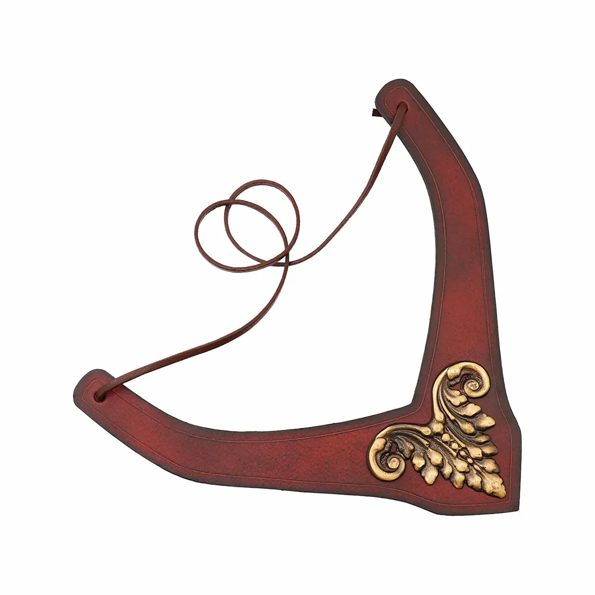 Princely Leather Neckband with Antique Brass Mount Princely Leather Neckband with Antique Brass Mount - Image 4