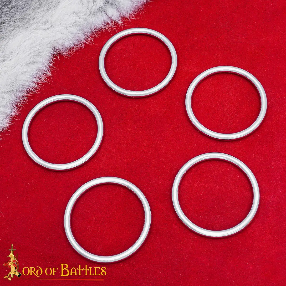 Nickel Coated O Rings, Set of 5 Nickel Coated O Rings, Set of 5