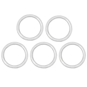 Nickle Coated Steel Rings Set of 5