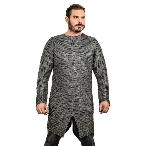 Flat Ring Chainmail Hauberk Shirt