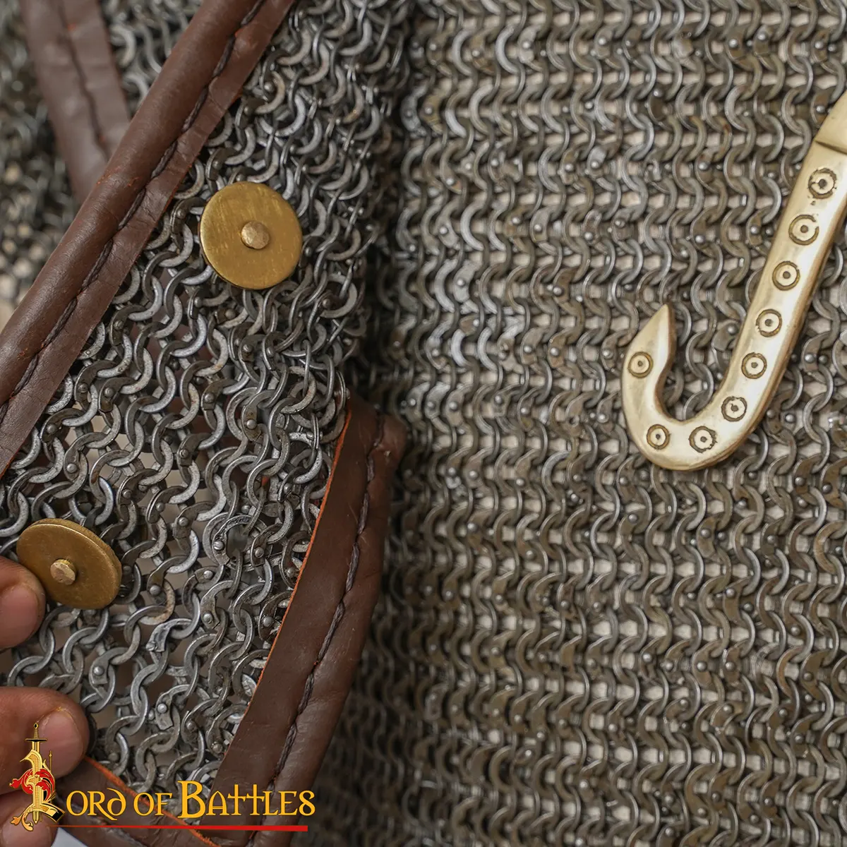 Lorica Hamata Roman Chainmail Armor 6mm Riveted Mild Steel - Image 4