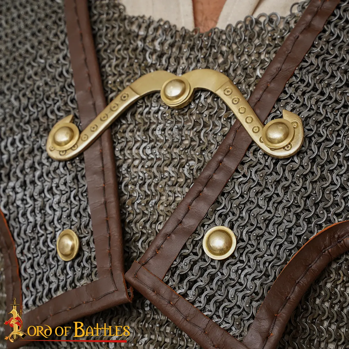 Lorica Hamata Roman Chainmail Armor 6mm Riveted Mild Steel - Image 6