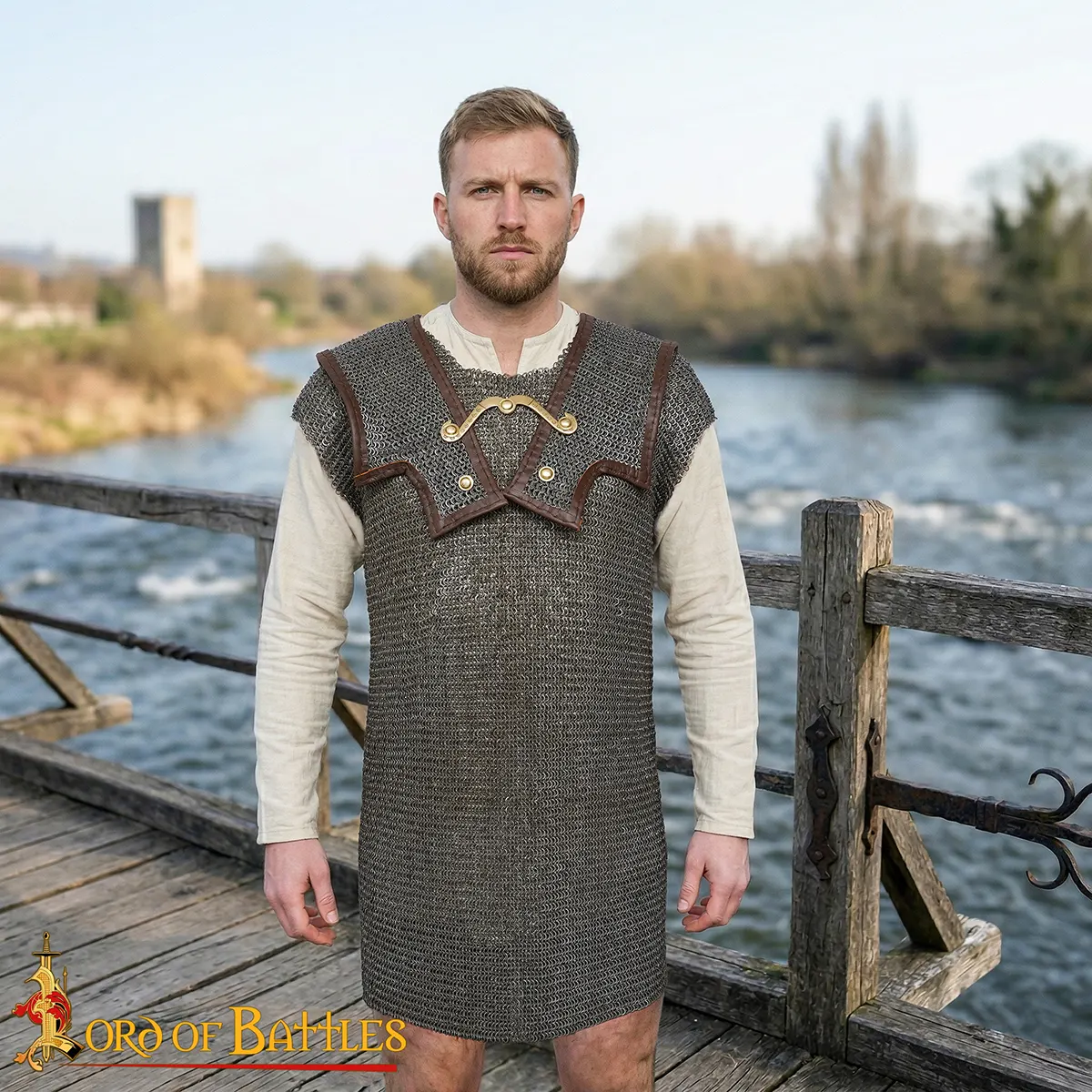 Lorica Hamata Roman Chainmail Armor 6mm Riveted Mild Steel - Image 2