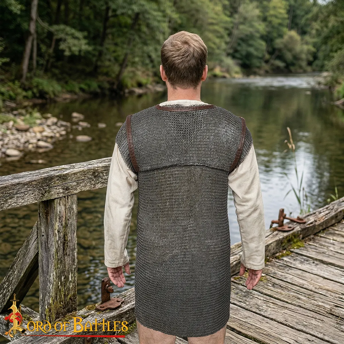 Lorica Hamata Roman Chainmail Armor 6mm Riveted Mild Steel - Image 7