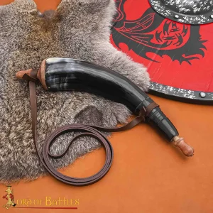 Viking Warrior Gun Powder Horn