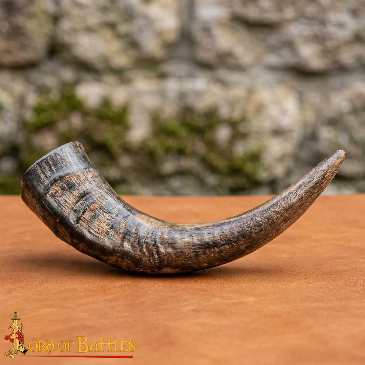 Medieval Viking Drinking Horn, Ox Horn Tankard for Mead Medieval Viking Drinking Horn, Ox Horn Tankard for Mead - Image 5
