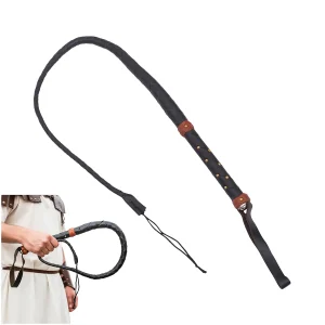 Braided Leather Bull Whip