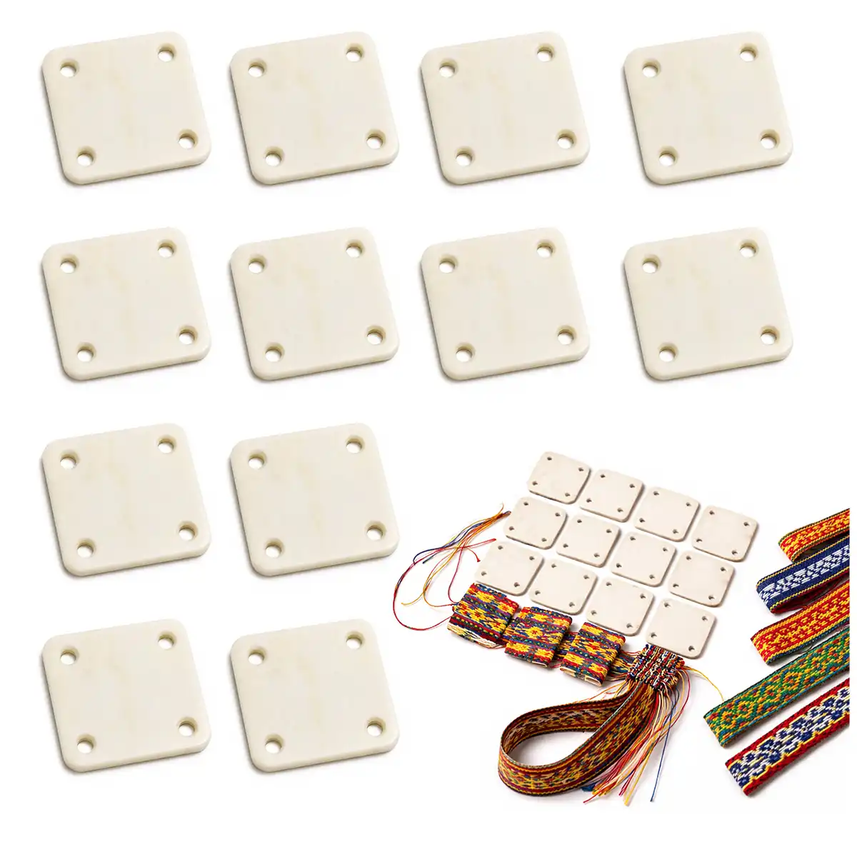 Viking Weaving Bone Tablets Functional Genuine Bone Accessory Viking Weaving Bone Tablets Functional Genuine Bone Accessory - Image 4