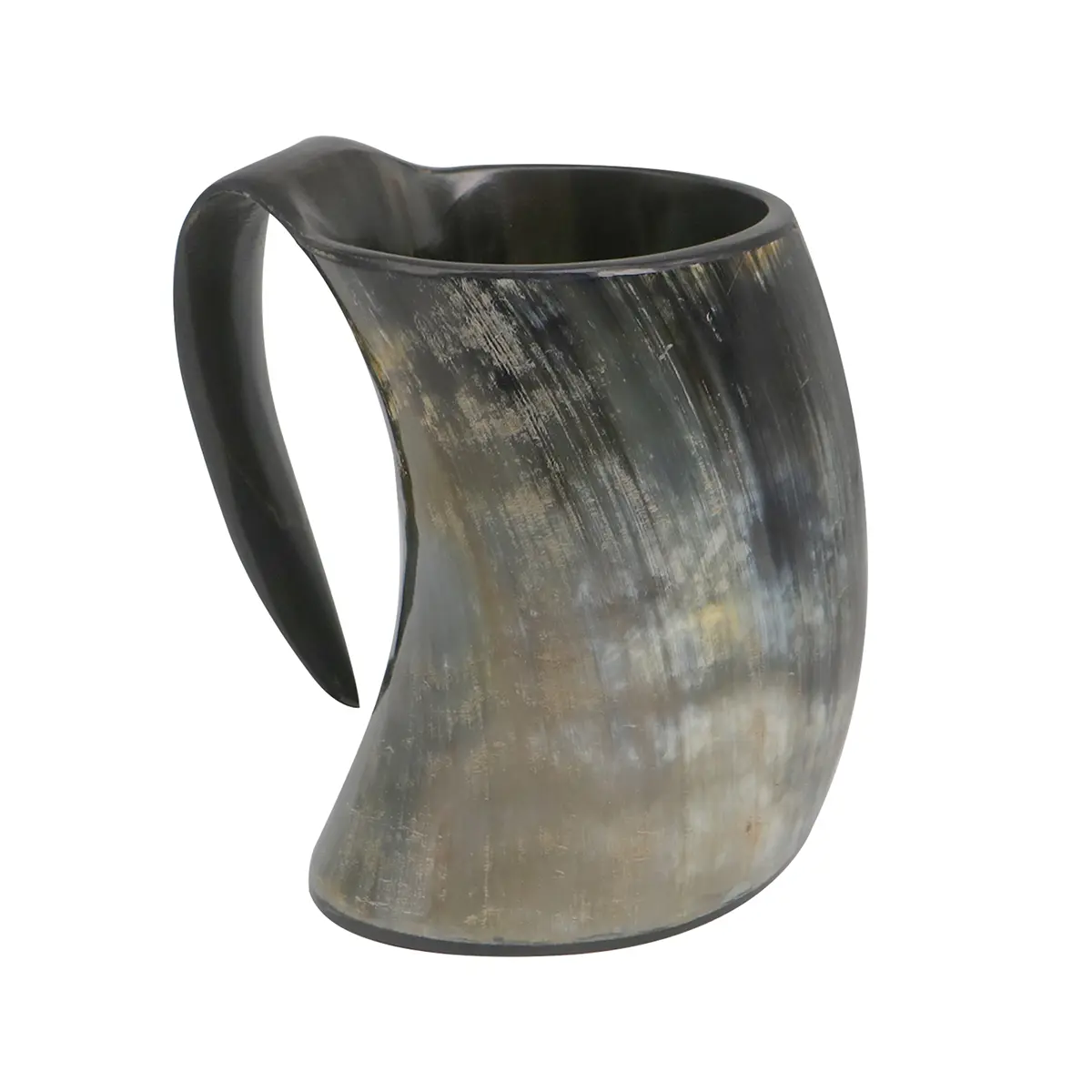 Viking Beer Tankard - Polished Natural Horn Mug Viking Beer Tankard - Polished Natural Horn Mug - Image 4