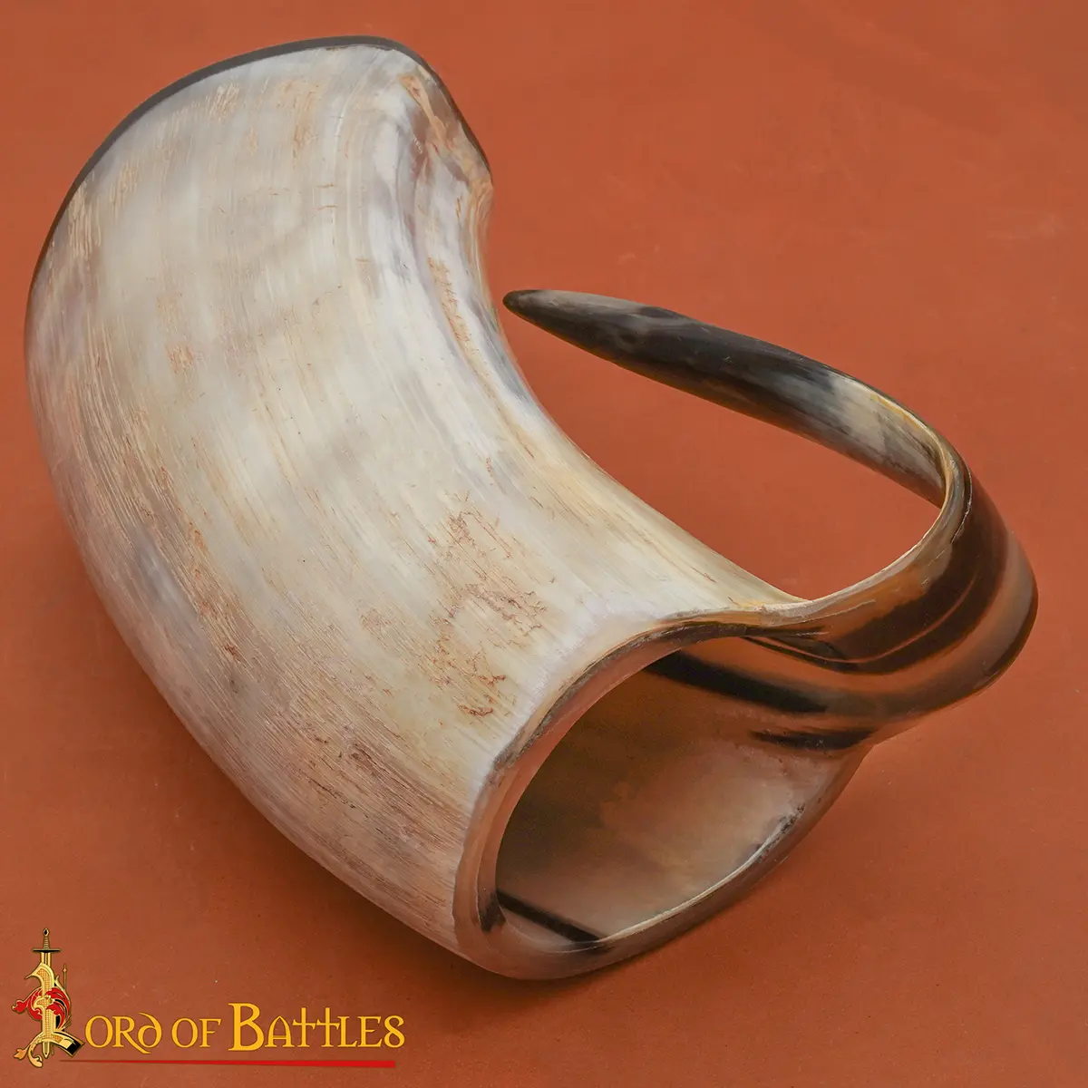 Viking Beer Tankard - Polished Natural Horn Mug Viking Beer Tankard - Polished Natural Horn Mug - Image 6