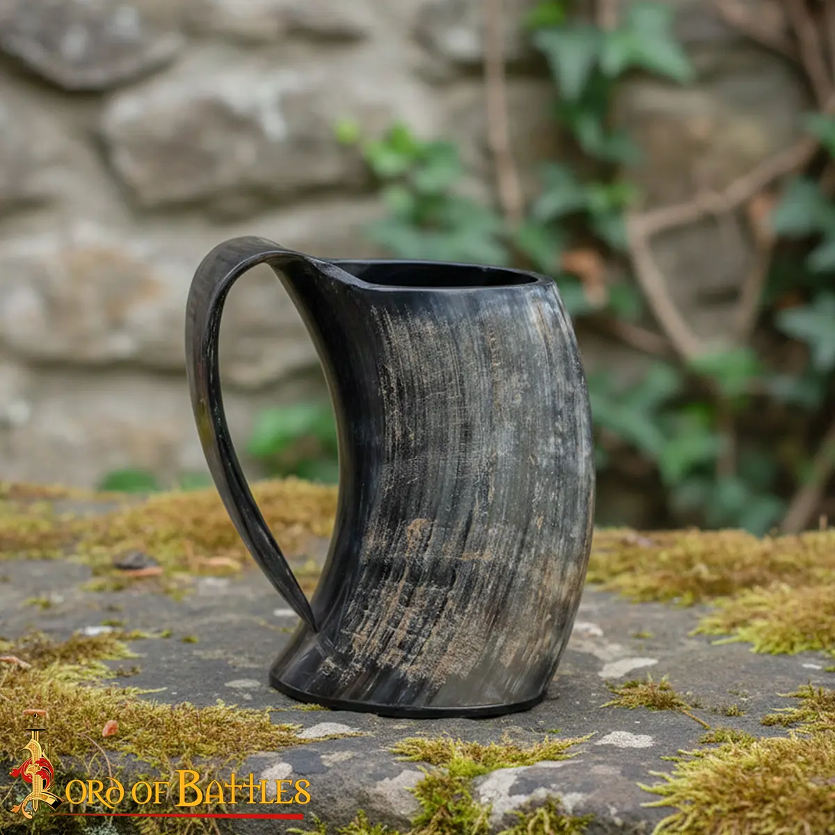 Viking Beer Tankard - Polished Natural Horn Mug Viking Beer Tankard - Polished Natural Horn Mug