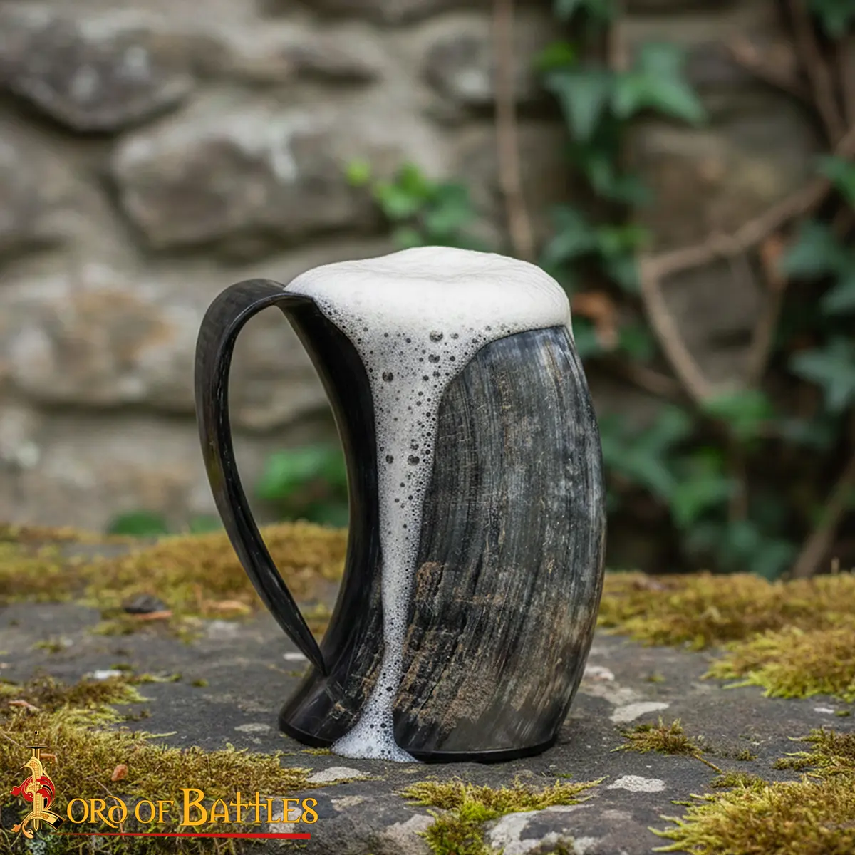 Viking Beer Tankard - Polished Natural Horn Mug Viking Beer Tankard - Polished Natural Horn Mug - Image 5