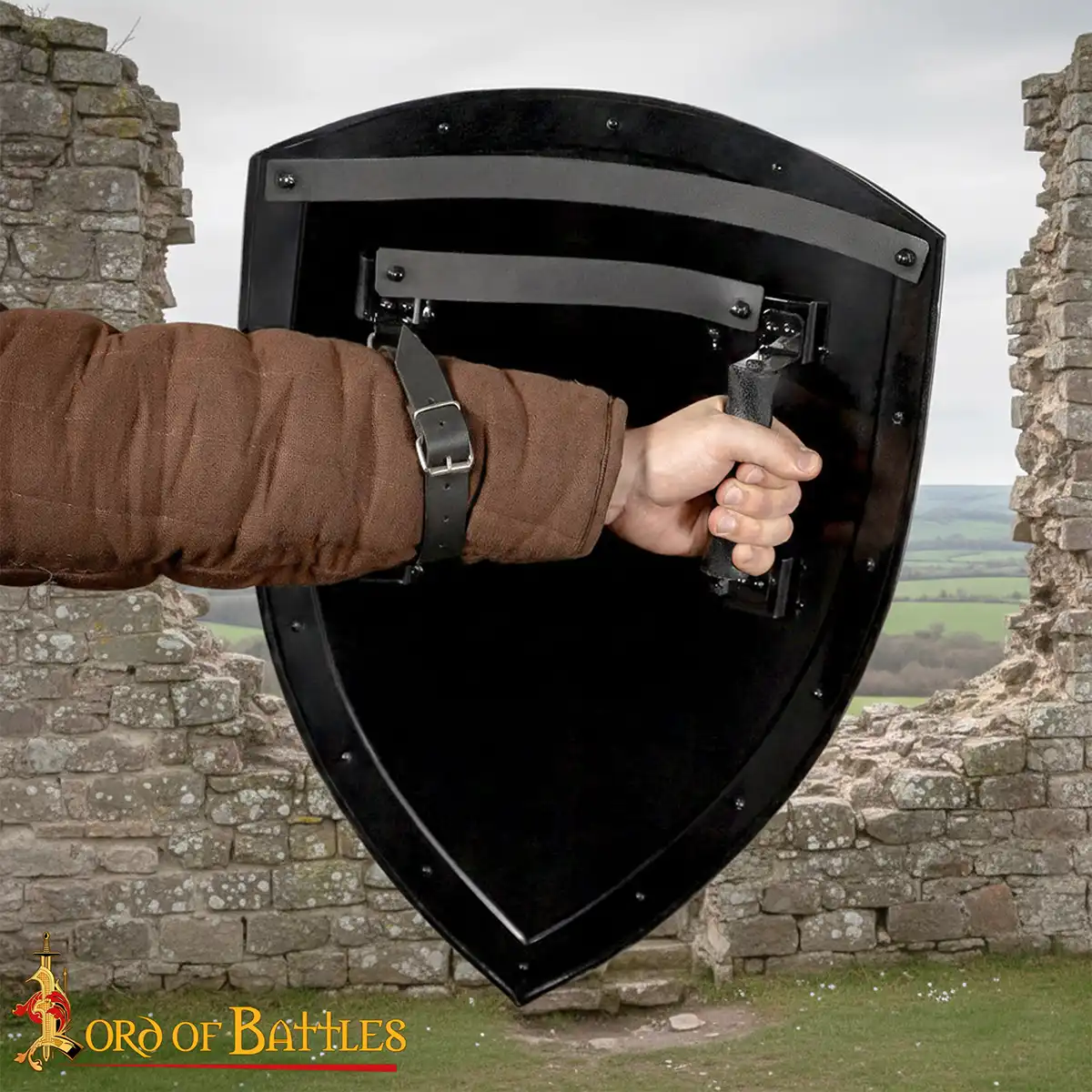 Knight Templar Shields - 18 Gauge Steel Heater Shield Knight Templar Shields - 18 Gauge Steel Heater Shield - Image 6