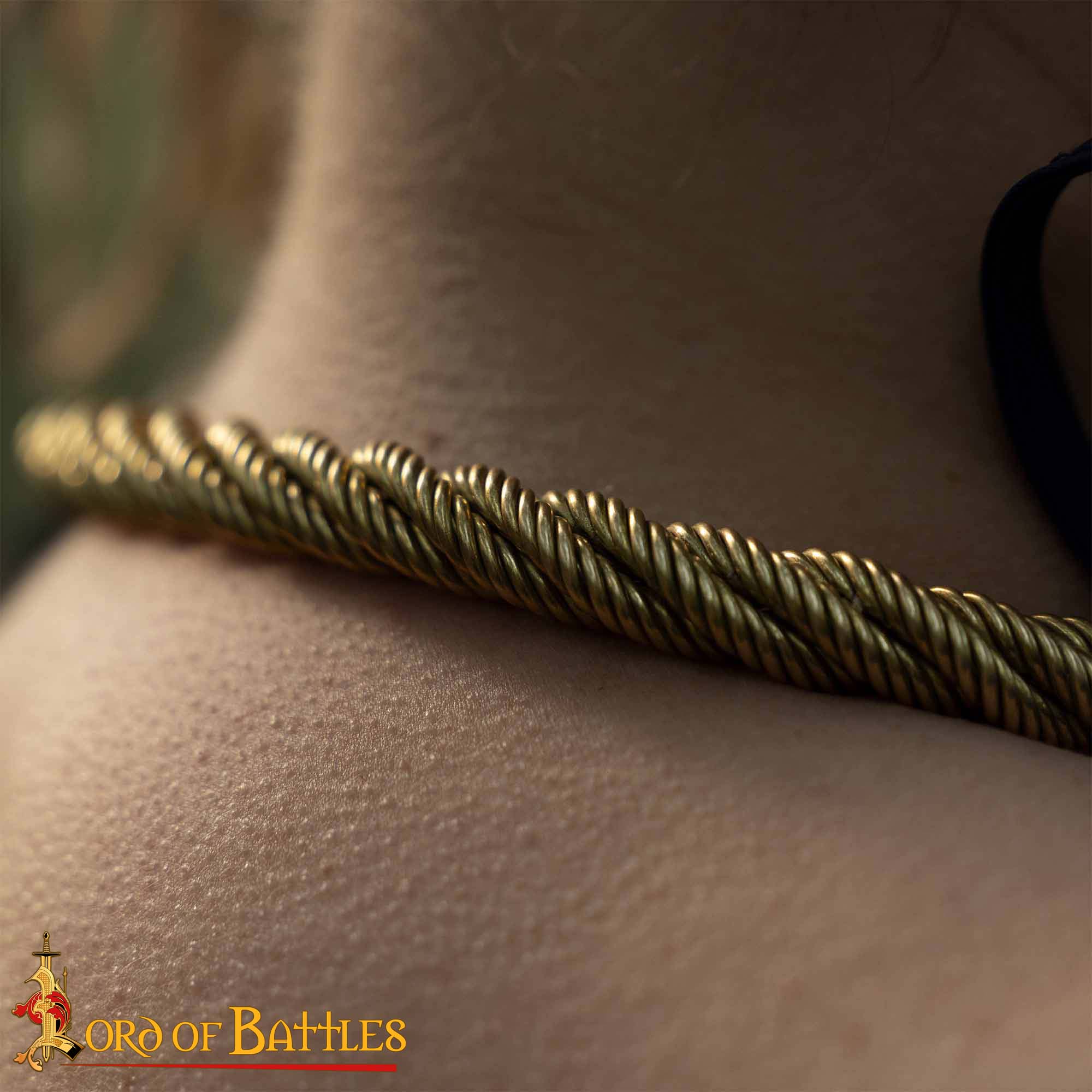 Viking Fenrir Wolf Torc Pure Solid Brass Neck Ring Viking Fenrir Wolf Torc Pure Solid Brass Neck Ring - Image 2