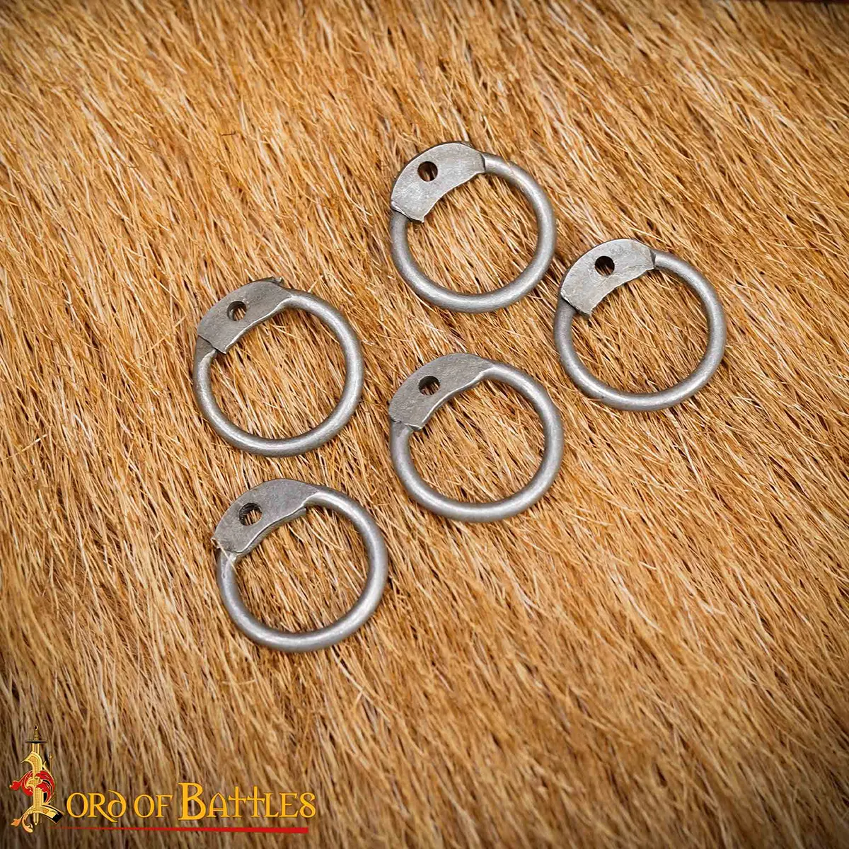 Mild Steel Loose Rings, Round Rings with Dome Rivets, 9 mm 16 gauge, Craft and Repair Chainmail Armour Mild Steel Loose Rings, Round Rings with Dome Rivets, 9 mm 16 gauge, Craft and Repair Chainmail Armour - Image 7