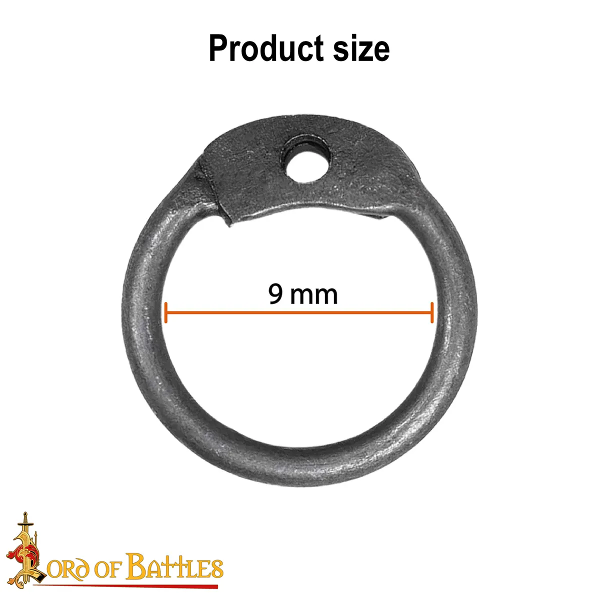 Mild Steel Loose Rings, Round Rings with Dome Rivets, 9 mm 16 gauge, Craft and Repair Chainmail Armour Mild Steel Loose Rings, Round Rings with Dome Rivets, 9 mm 16 gauge, Craft and Repair Chainmail Armour - Image 3