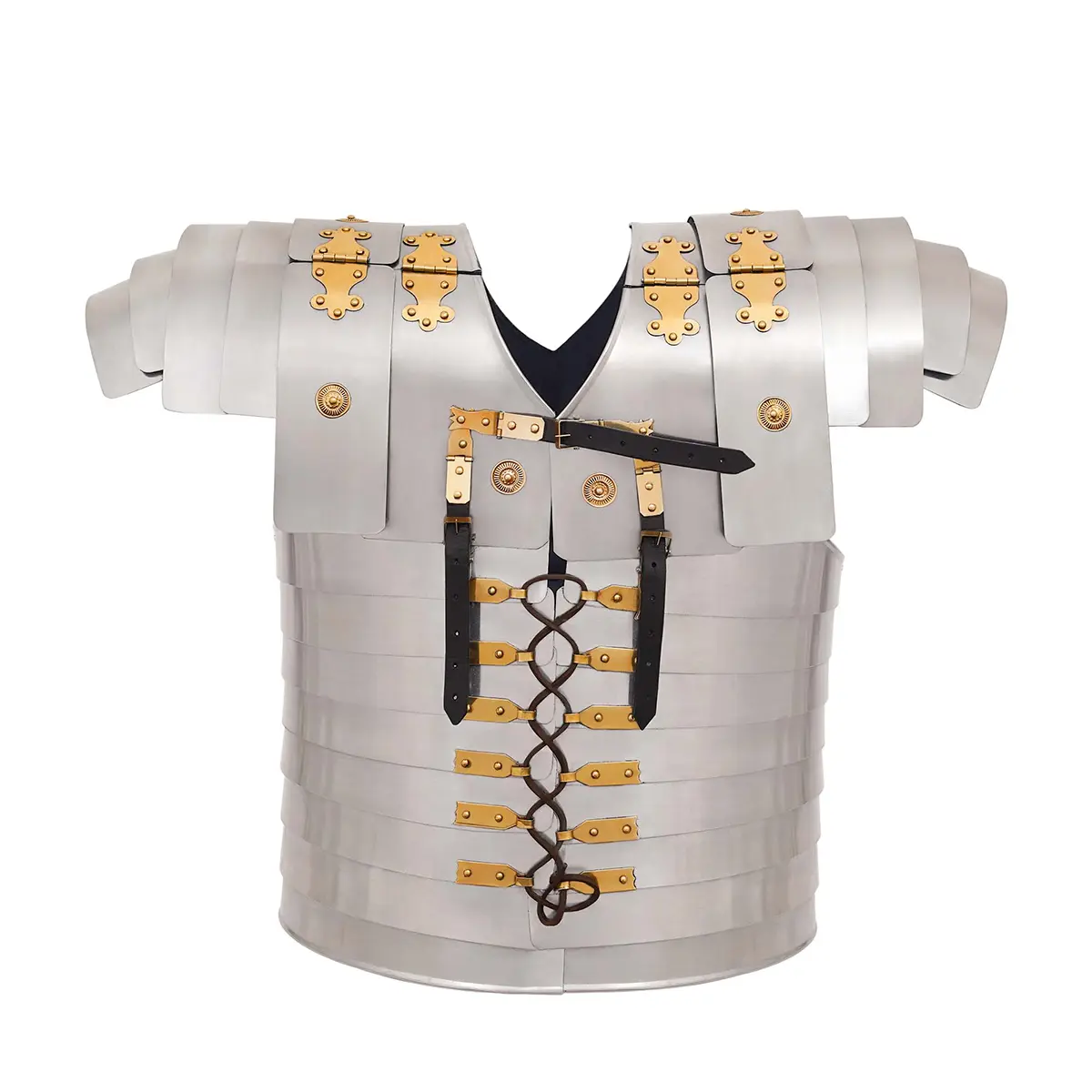 Roman Lorica Segmentata Corbridge A, 20 Gauge Steel Armor with Brass & Leather Fittings Roman Lorica Segmentata Corbridge A, 20 Gauge Steel Armor with Brass & Leather Fittings - Image 3