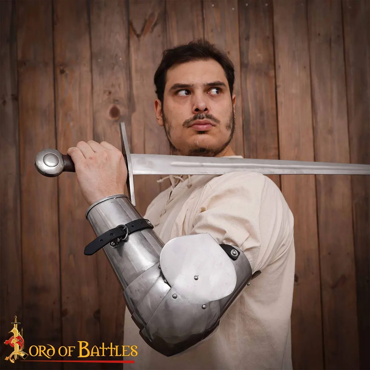 Medieval Italian Steel Arms Armor Fully Functional Vambraces Medieval Italian Steel Arms Armor Fully Functional Vambraces - Image 2