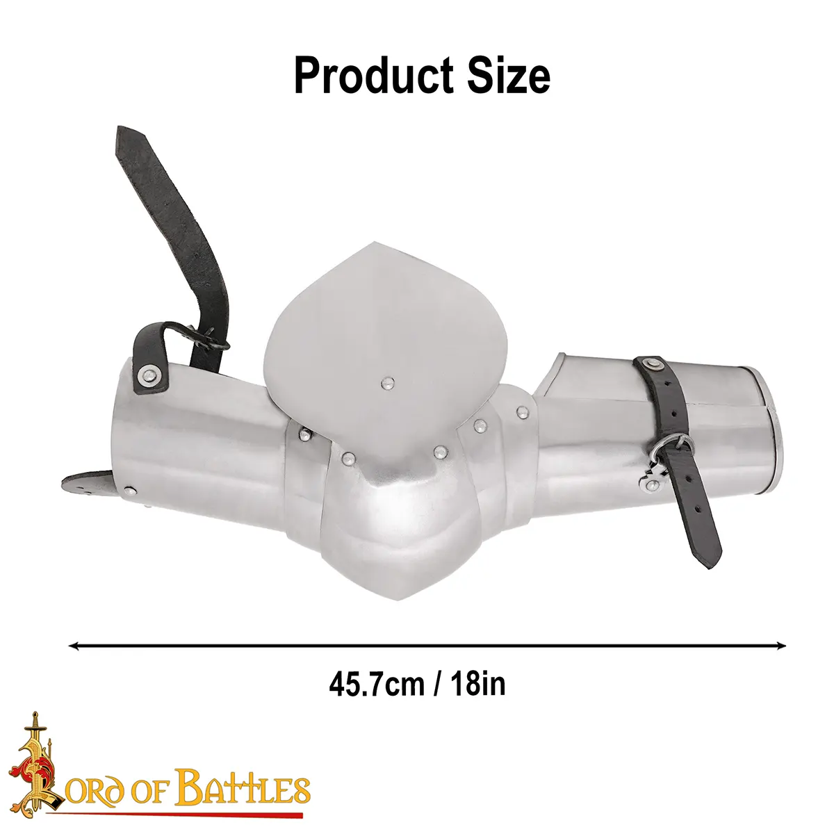 Medieval Italian Steel Arms Armor Fully Functional Vambraces Medieval Italian Steel Arms Armor Fully Functional Vambraces - Image 3