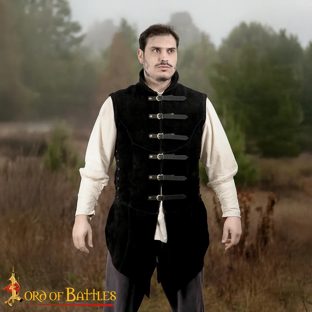 Medieval Suede Leather Jerkin - Adrián Renaissance Doublet Medieval Suede Leather Jerkin - Adrián Renaissance Doublet