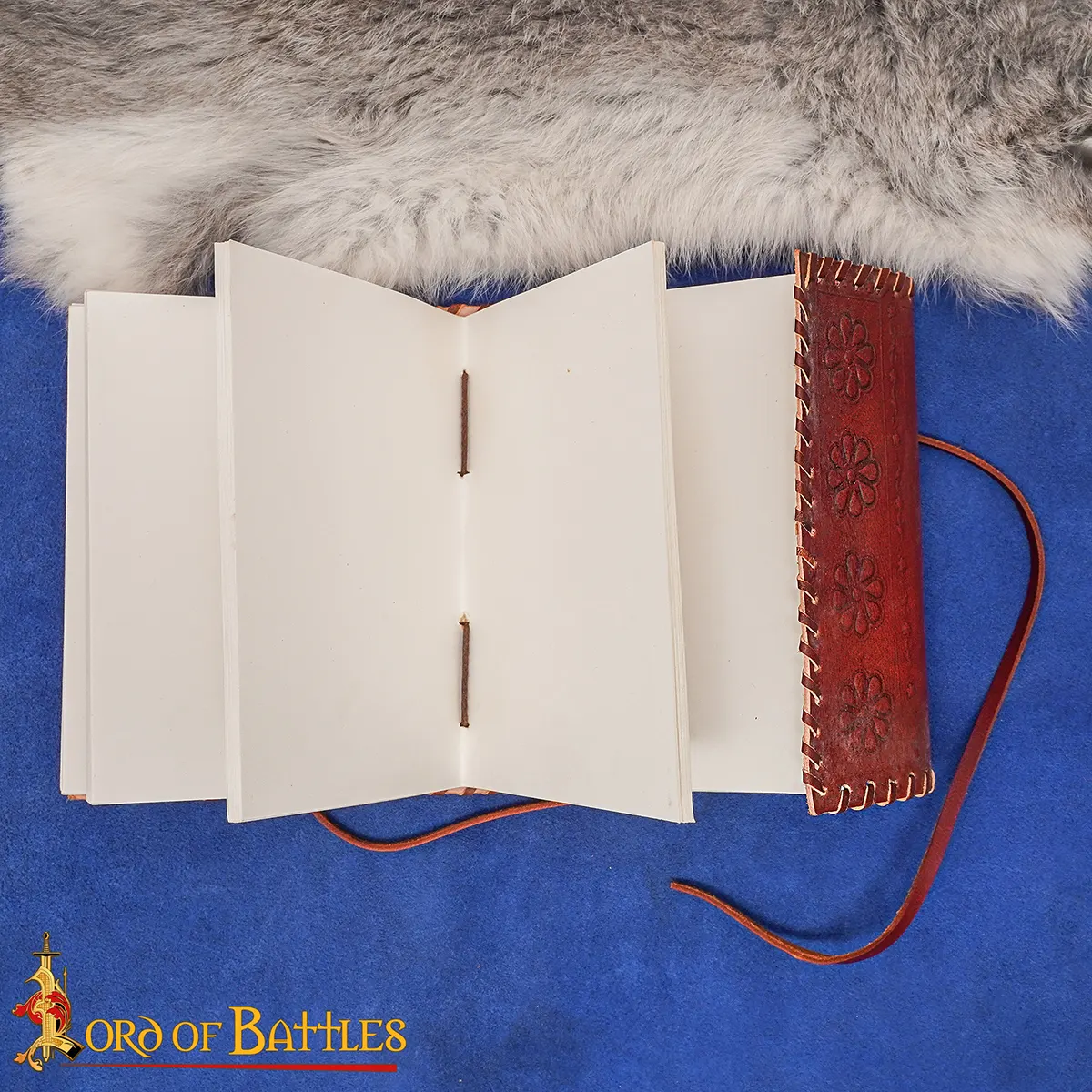 Leather Journal Notebook with Green Stone & Etching Leather Journal Notebook with Green Stone & Etching - Image 8