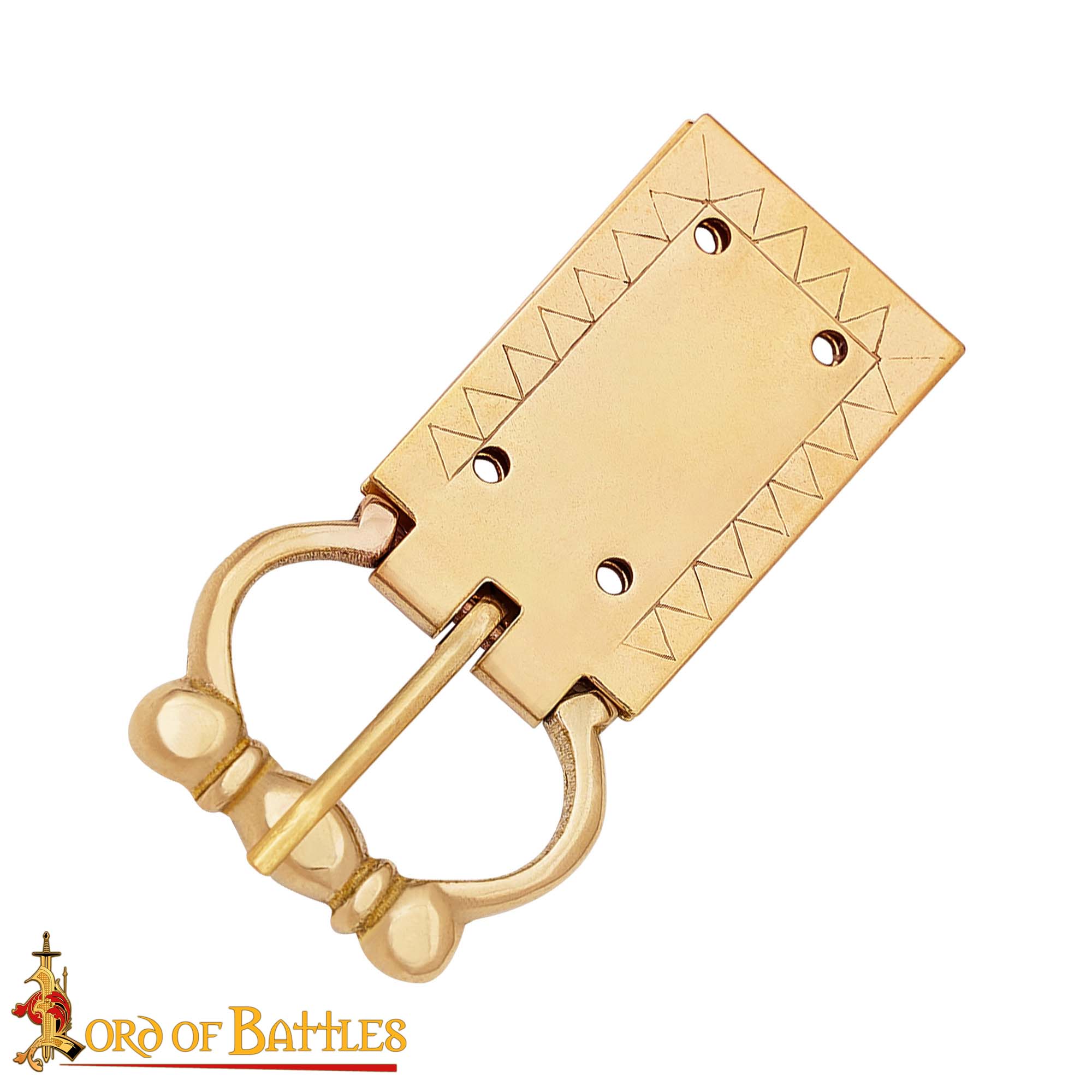 Medieval Pure Solid Brass Belt Buckle Functional Clothing Accessory Medieval Pure Solid Brass Belt Buckle Functional Clothing Accessory - Image 5