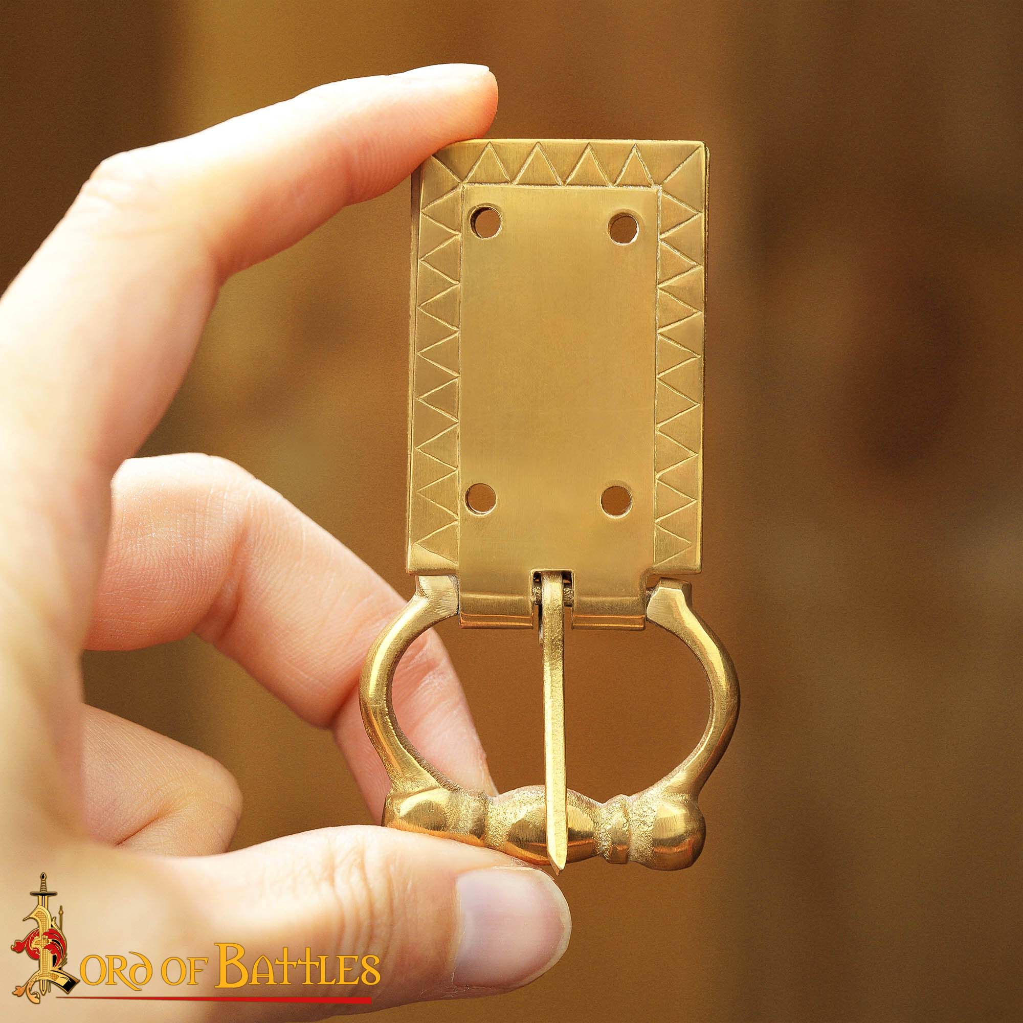 Medieval Pure Solid Brass Belt Buckle Functional Clothing Accessory Medieval Pure Solid Brass Belt Buckle Functional Clothing Accessory - Image 6