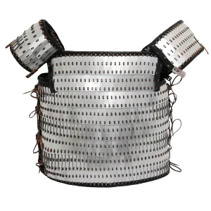 Medieval Lamellar Plate Armor | Riveted Steel Cuirass with Leather Backing