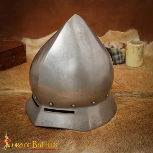 Late Medieval Kettle Hat Helmet in Antique Finish 16 gauge