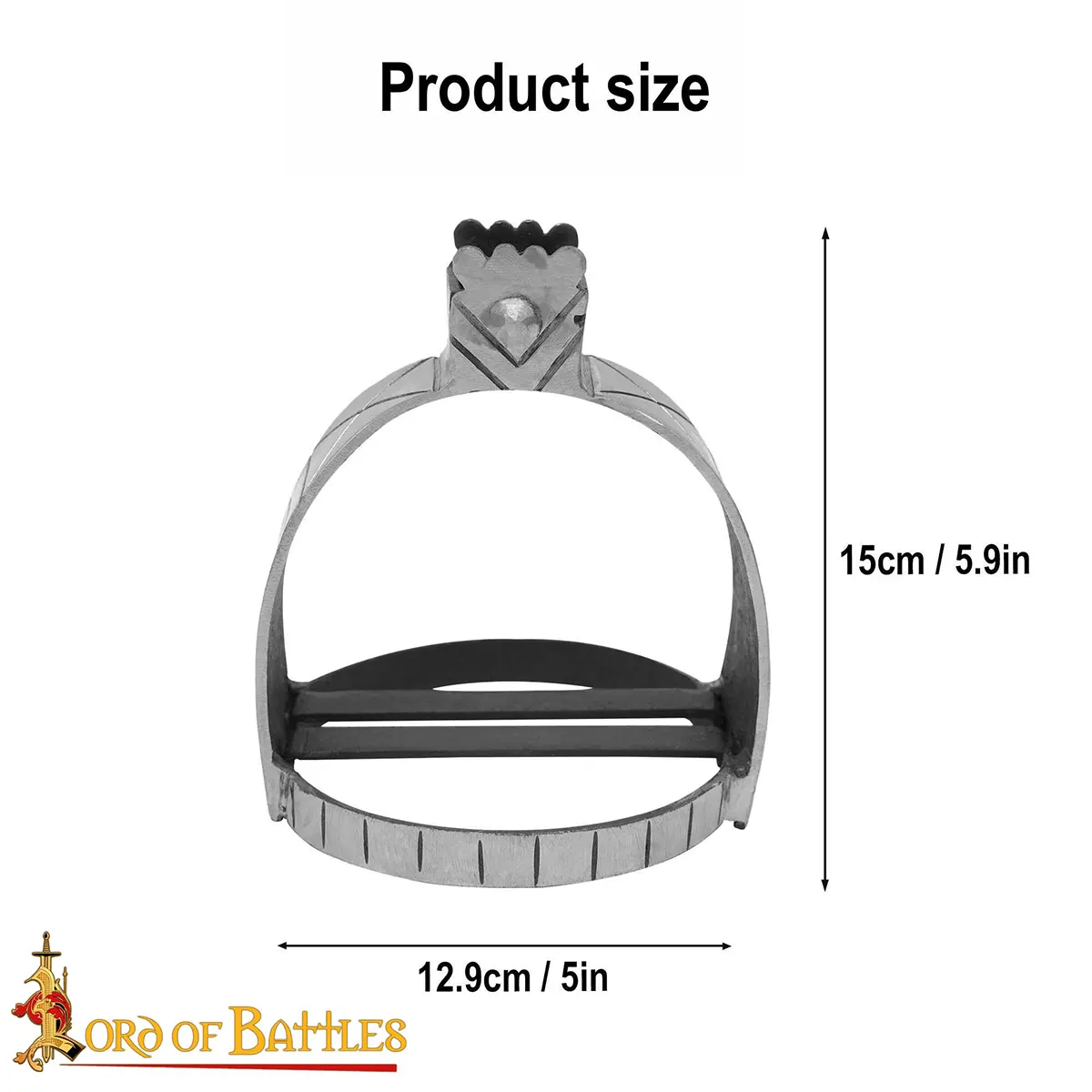 Hand Forged Medieval Steel Stirrups Hand Forged Medieval Steel Stirrups - Image 3