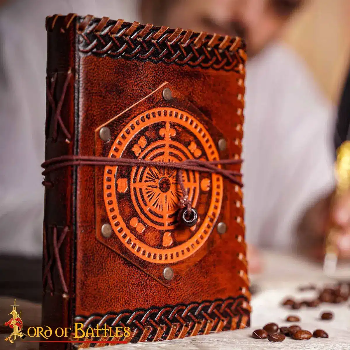 Fleur de Lis Leather Journal