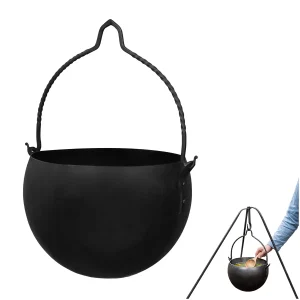 campfire iron cauldron