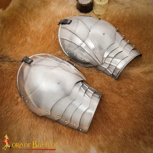 Gothic Knightly Steel Pauldrons