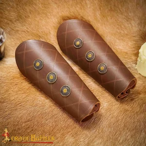 Brown Leather bracers