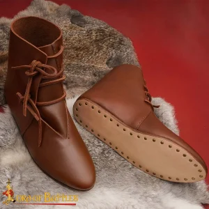 Medieval leather shoes