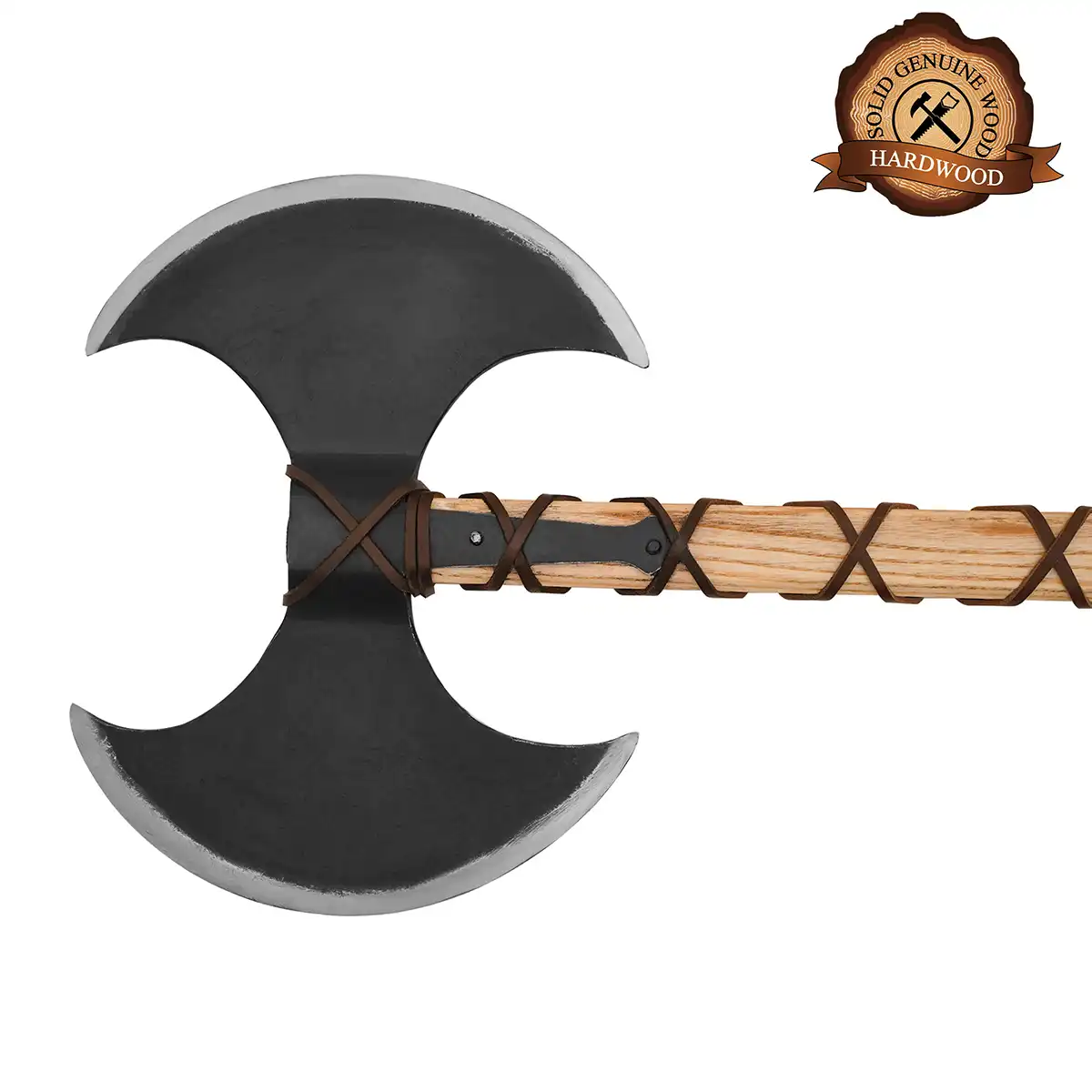 Viking Double Edged Axe with Carbon Steel Head - Image 6