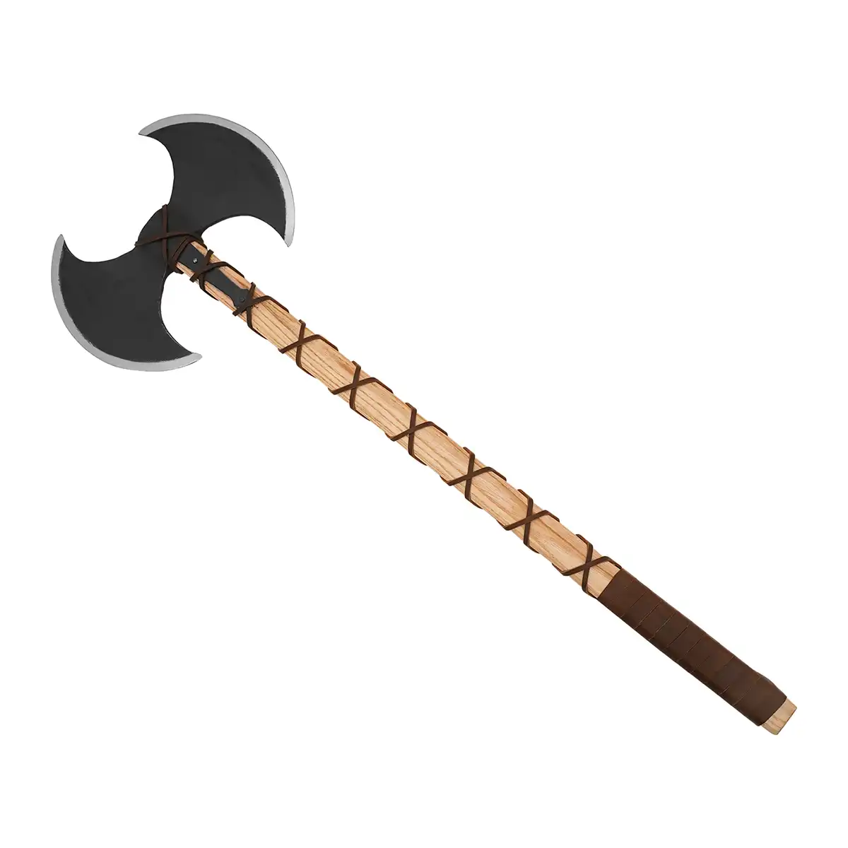 Viking Double Edged Axe with Carbon Steel Head - Image 5